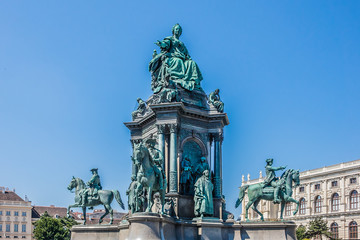 Fototapeta premium Maria Theresia Monument, in Vienna, Austria.