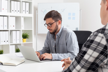 Naklejka premium Associates in office