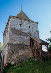 Tailors' Tower in Sighisoara town in Romania