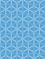 Hand drawn snowflake pattern