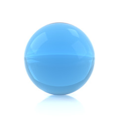 透明な球体のイラストCG