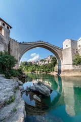 The Old Bridge (Stari Most) in the city of Mostar,  Bosnia and Herzegovina