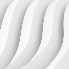  Abstract Architecture Background. White Wave Pattern