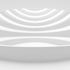 White Circular Building