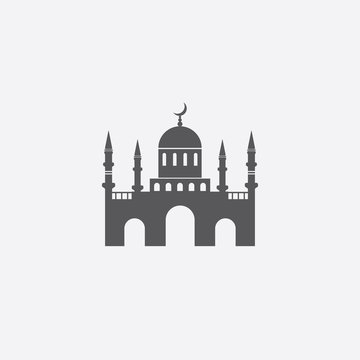 Islamic mosque. Vector icon.