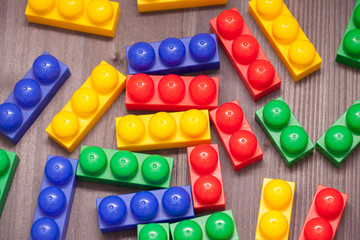 details of construction toy. Background