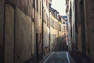 Fototapeta na wymiar Narrow streets of the old Europe