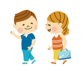 海で楽しむ男女　その5