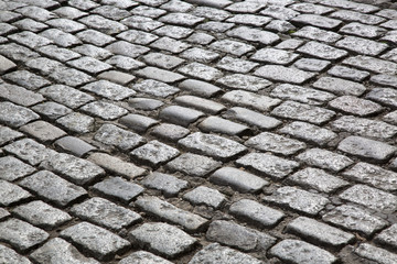 Cobbled Stone Street, Durham, England