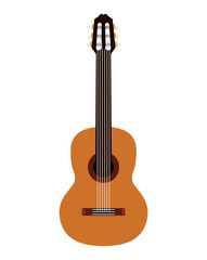 guitar instrument musical isolated icon