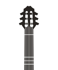 guitar instrument musical isolated icon