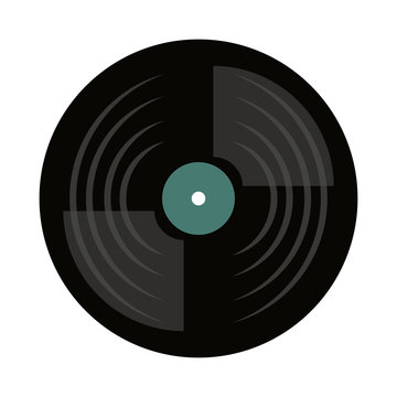 vinyl disc isolated icon