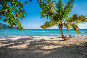 Obraz na płótnie Canvas Beautiful tropical island beach, Koh Kood island Thailand - Travel summer vacation concept.
