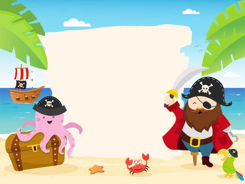 Pirate Template Illustration