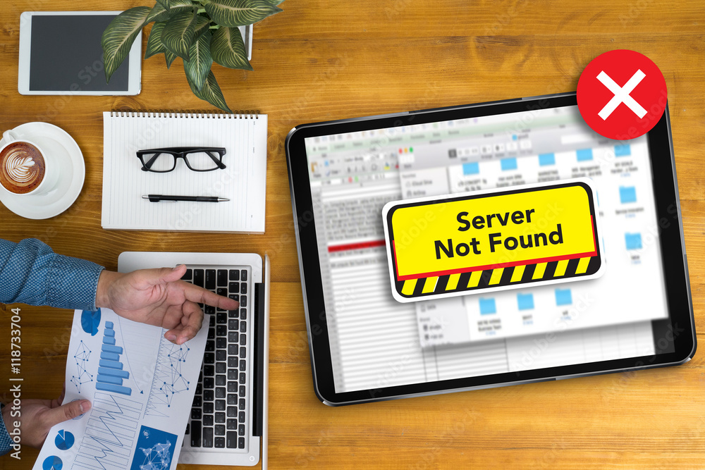 Poster computer server not found error inaccessible