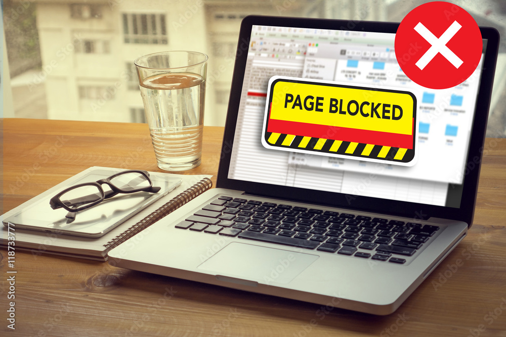 Poster data failure computer page blocked browsing connection data fail