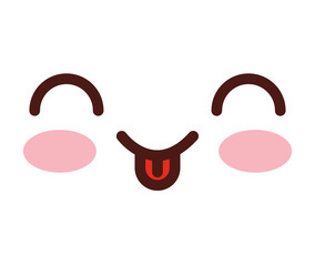 face emoticon cute square icon