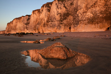 Coastal Cliffs in Normandy, France