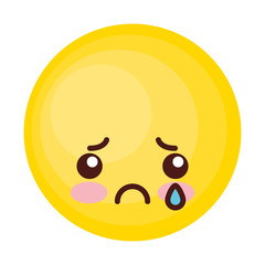 face emoticon cute circle icon