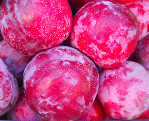 Ripe Plums (Blackthorns) Background, Texture