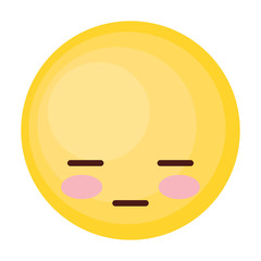 face emoticon cute circle icon