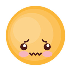 face emoticon cute circle icon