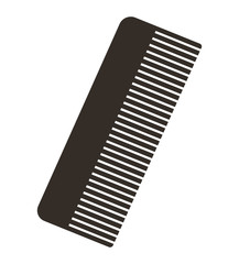 comb silhouette isolated icon