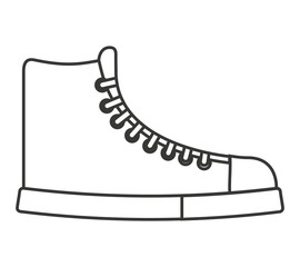 shoes young fashion isolated icon