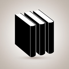 book literature library icon vector illustration design
