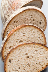 Fresh rustic style bread with pastry.