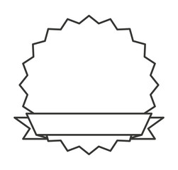 Fototapeta na wymiar frame with ribbon isolated icon design