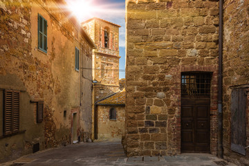 Alleys, streets and crannies in the beautiful town in Tuscany, P