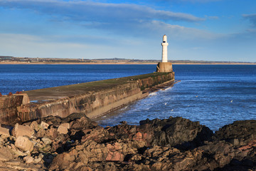 Fototapeta premium Lighthouse in Aberdeen, Scotland
