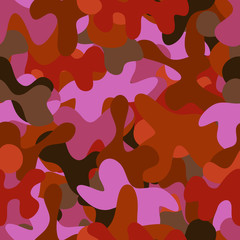 abstract vector chaotic spotted seamless pattern