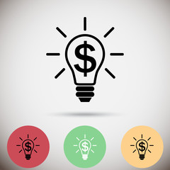 the idea of the dollar  icon