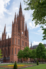 Fototapeta na wymiar Marktkirche in Wiesbaden, Hessen