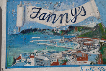 textured sign in Kalk Bay, Cape Town, South Africa