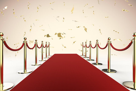 red carpet with rope barrier