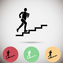 walk up stairs   icon