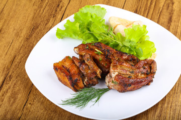 Pork ribs bbq