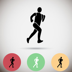 man running  icon