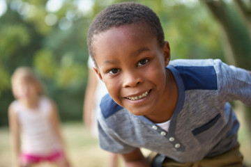 Porträt von einem afrikanischen Jungen