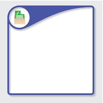 A text box for your text and document