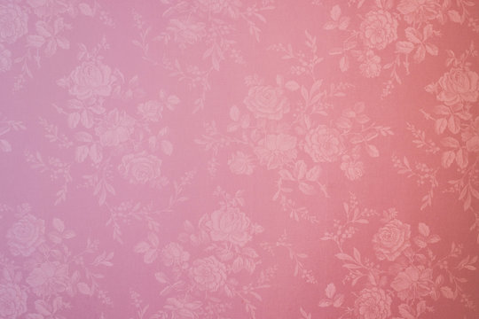 Pink seamless floral pattern photo shot