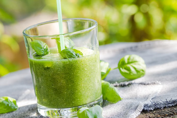 Fresh mousse cucumber celery basil