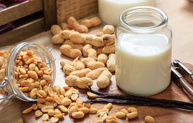 Vegan milk from peanuts