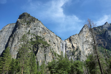 Bridalveil falls in Yosemite national Park