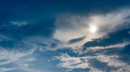 Obraz premium image of blue sky and white clouds on day time .