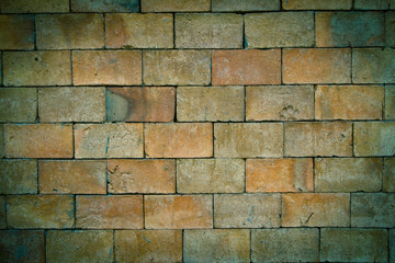 Background of old vintage brick wall