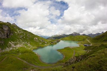Lake Zürs in Vorarlberg Austria